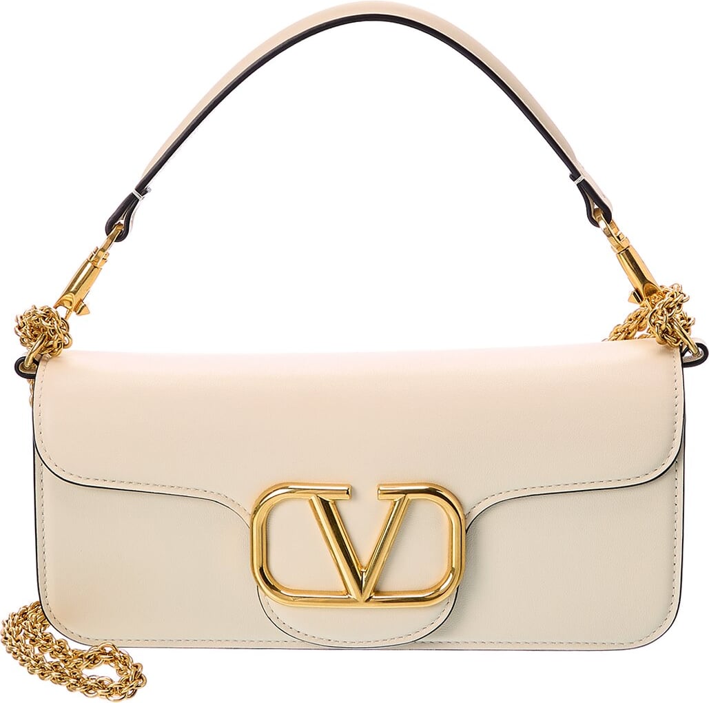 Valentino VLogo Loco Leather Shoulder Bag