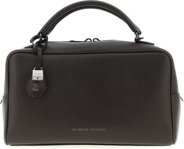 Brunello Cucinelli Brunello Cucinelli Boston Explorer Zipped Tote Bag