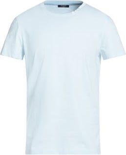 Balmain Sky blue cotton t-shirt