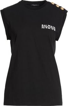 Balmain Black cotton t-shirt