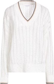 Brunello Cucinelli Off white linen sweater