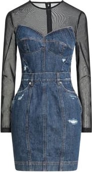 Dolce&gabbana Blue cotton mini dress