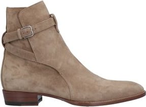 Saint Laurent Taupe leather ankle boot