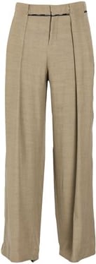 Balmain Khaki cupro pant