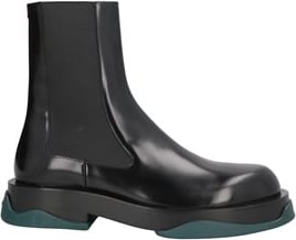 Jil Sander Black leather ankle boot