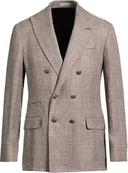 Brunello Cucinelli Dark brown linen blazer