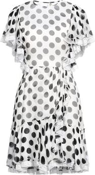 Dolce&gabbana White silk mini dress
