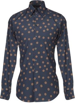 Dolce&gabbana Midnight blue cotton shirt