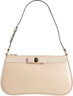Salvatore Ferragamo Beige calfskin handbag