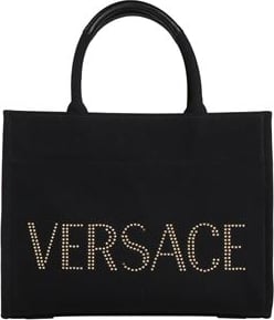 Versace Black cotton handbag