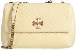Tory Burch Pastel yellow leather cross-body bag