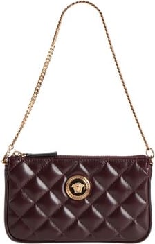 Versace Chocolate brown calfskin handbag