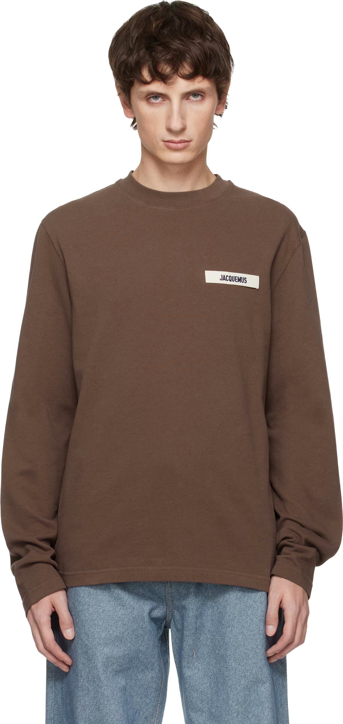 Jacquemus Brown 'The Gros Grain' Long-Sleeve T-shirt