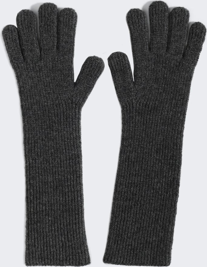 The Row NIPPI GLOVES MEDIUM GREY MELANGE