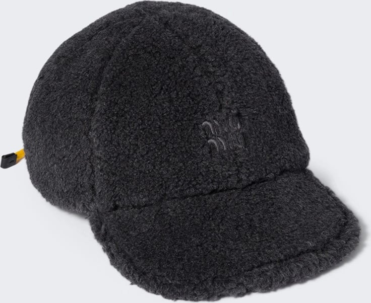 Miu Miu Fleece Baseball Cap Anthracite