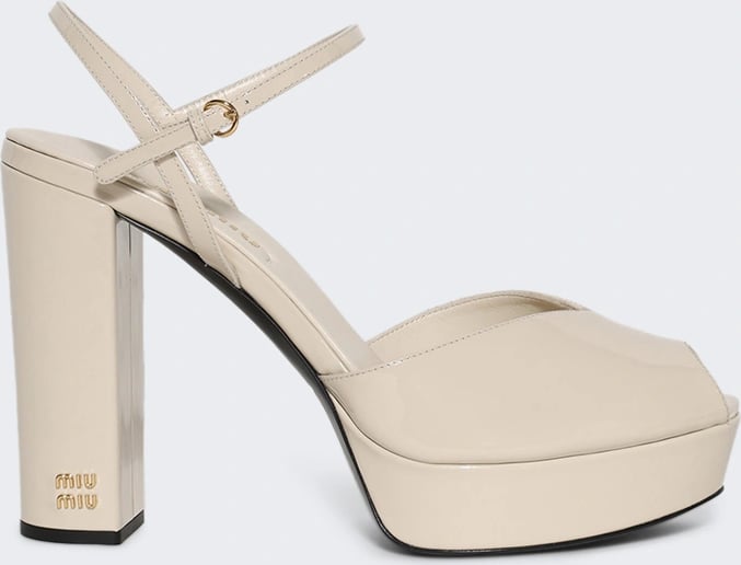Miu Miu PLATFORM SANDALS AVORIO