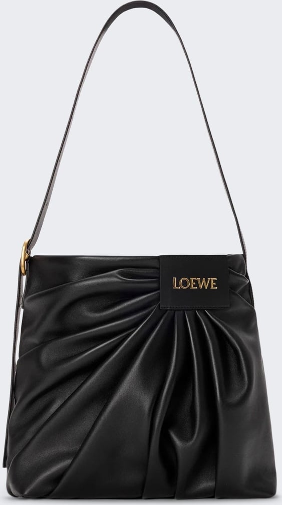 Loewe DRAPED TOTE BAG BLACK