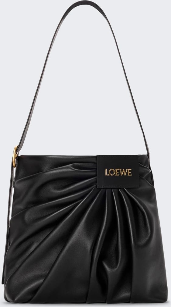 Loewe DRAPED TOTE BAG BLACK
