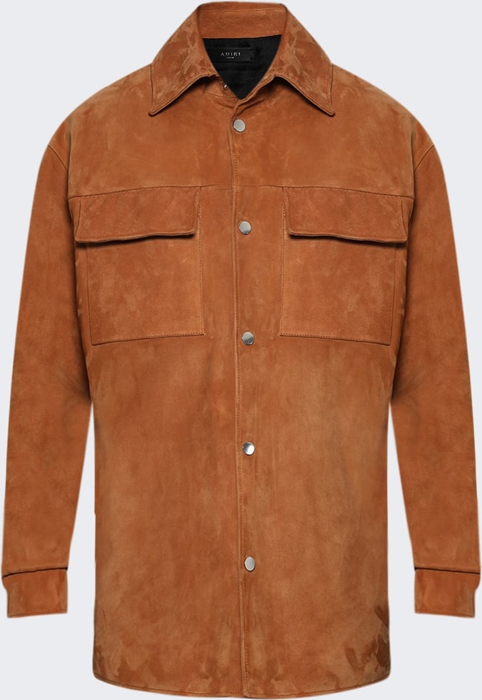 Amiri QUAD SUEDE OVERSHIRT Golden Coast