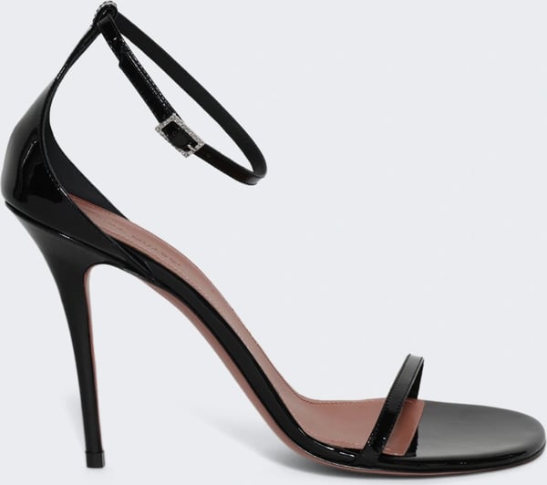 Amina Muaddi BARBARA SANDAL BLACK