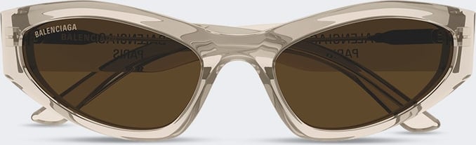 Balenciaga Cat-Eye Sunglasses Beige
