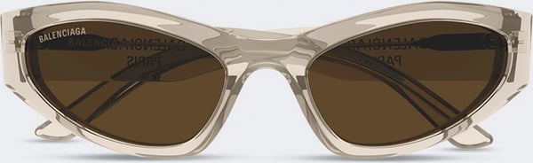 Balenciaga Cat-Eye Sunglasses Beige
