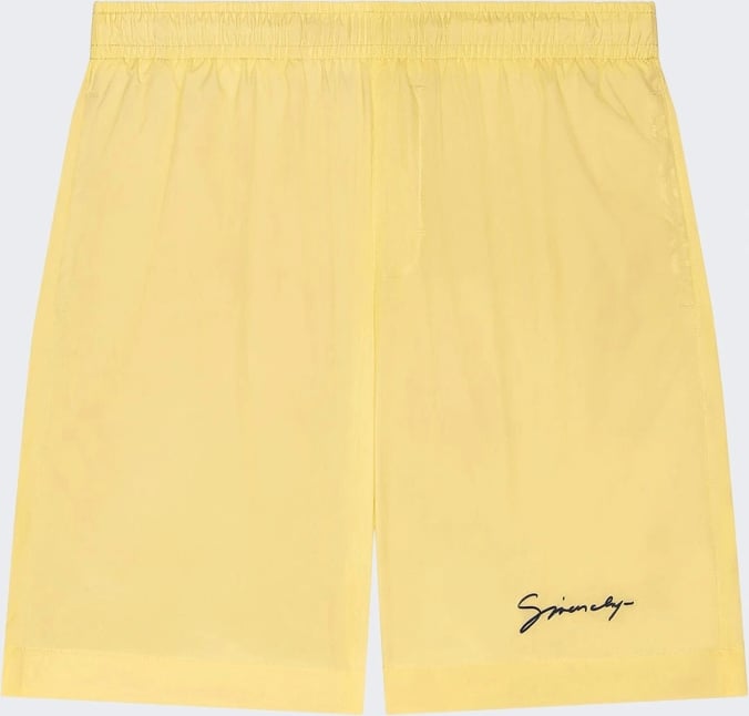 Givenchy LOGO EMBROIDERY SWIMSHORTS BANANA