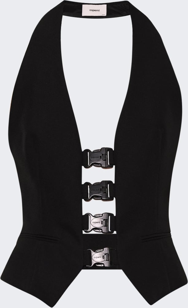 Coperni MULTI BUCKLE WAISTCOAT Black