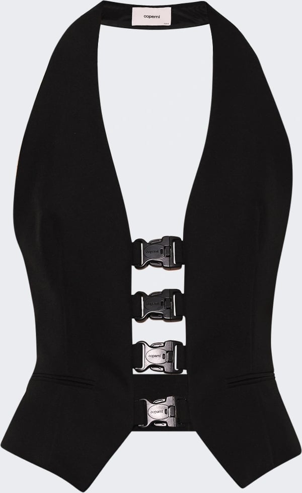 Coperni MULTI BUCKLE WAISTCOAT Black
