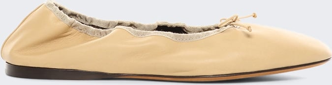 The Row AWAR BALLERINA FLAT LIGHT BEIGE