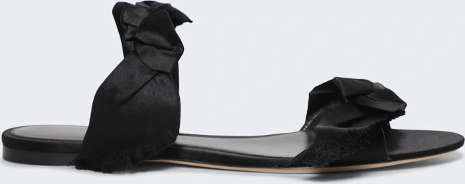 The Row VIKA KNOT SANDAL BLACK
