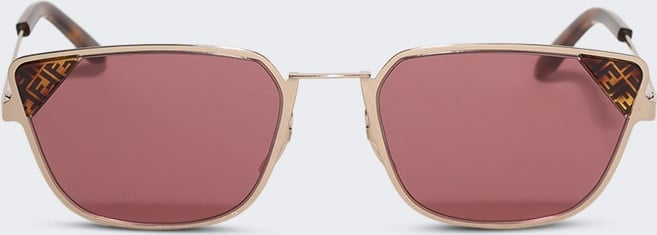 Fendi SIGNATURE SUNGLASSES SHINY ROSE GOLD