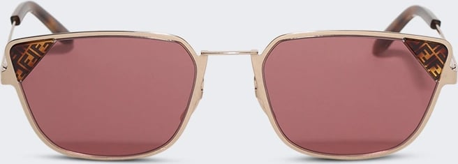 Fendi SIGNATURE SUNGLASSES SHINY ROSE GOLD