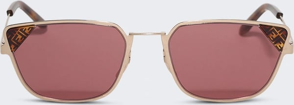 Fendi SIGNATURE SUNGLASSES SHINY ROSE GOLD
