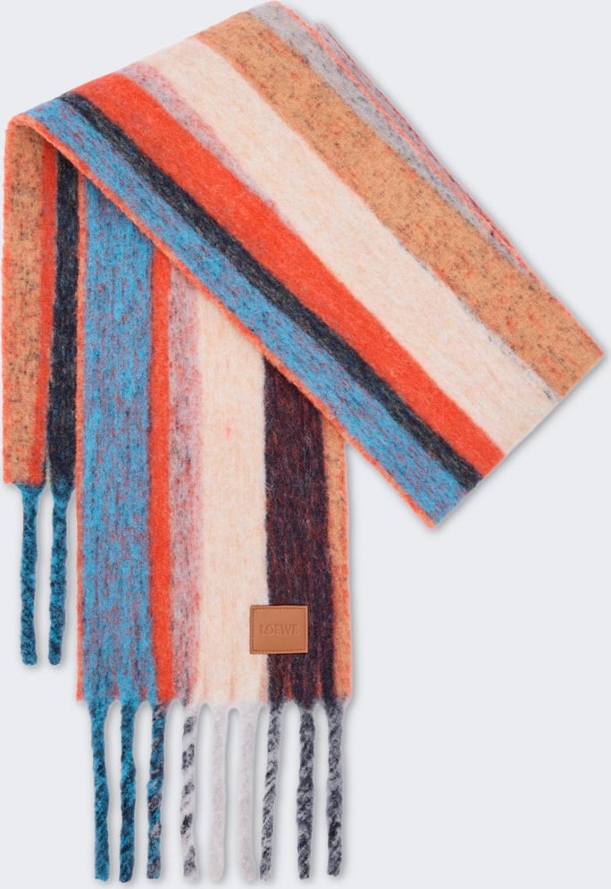 Loewe SCARF ORANGE AND BLUE