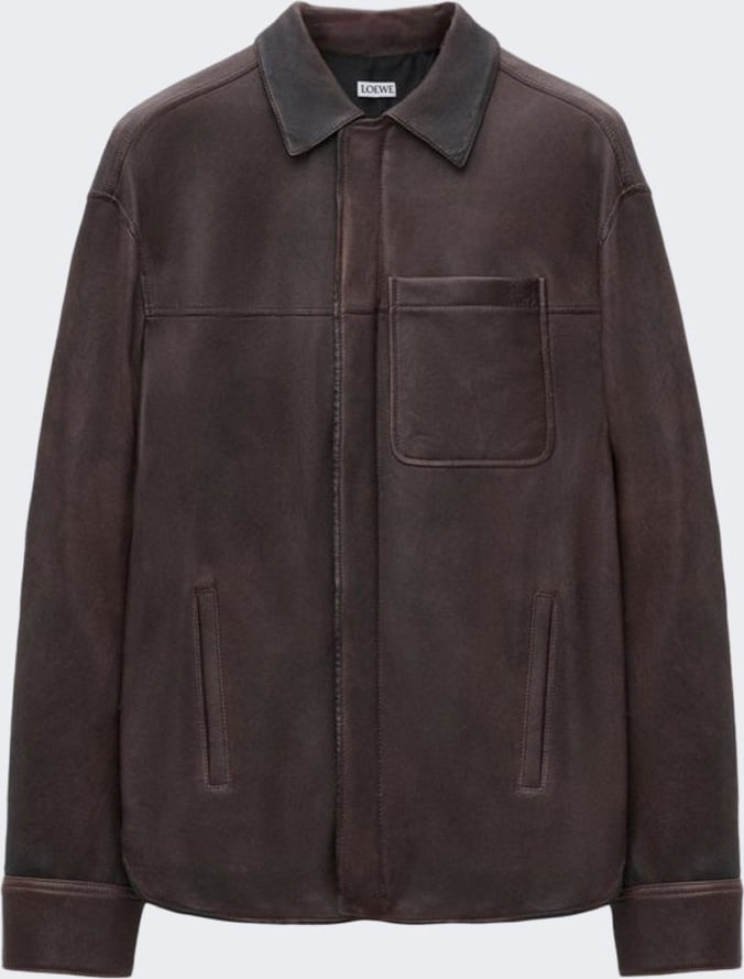 Loewe OVERSHIRT DARK BROWN