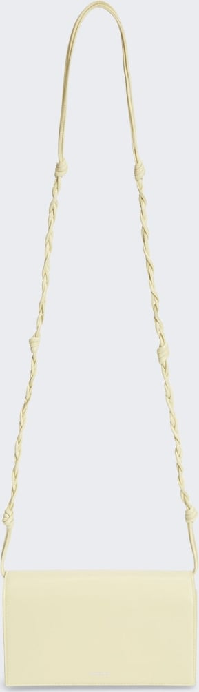 Jil Sander TANGLE WALLET WITH STRAP PASTEL YELLOW