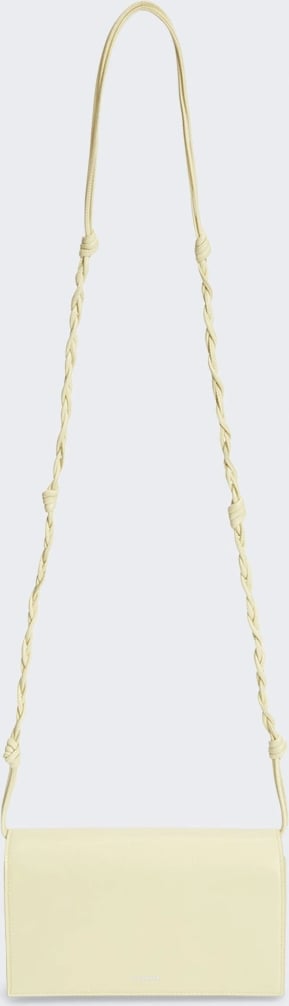 Jil Sander TANGLE WALLET WITH STRAP PASTEL YELLOW