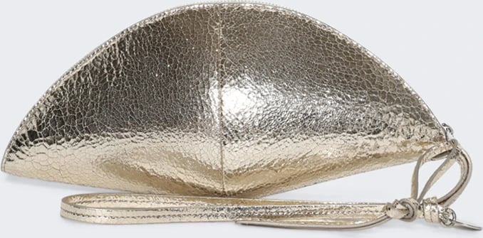 Jil Sander MEDIUM CURVE POUCH PLATINUM