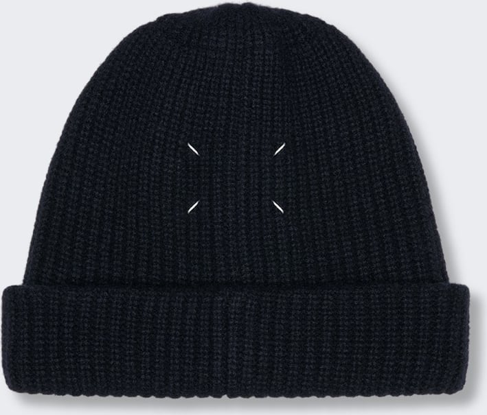 Maison Margiela CASHMERE BEANIE DARK BLUE