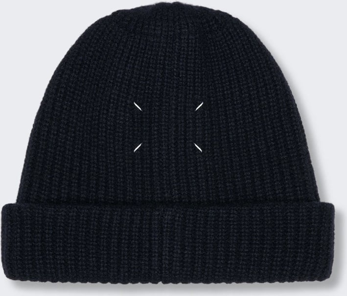 Maison Margiela CASHMERE BEANIE DARK BLUE