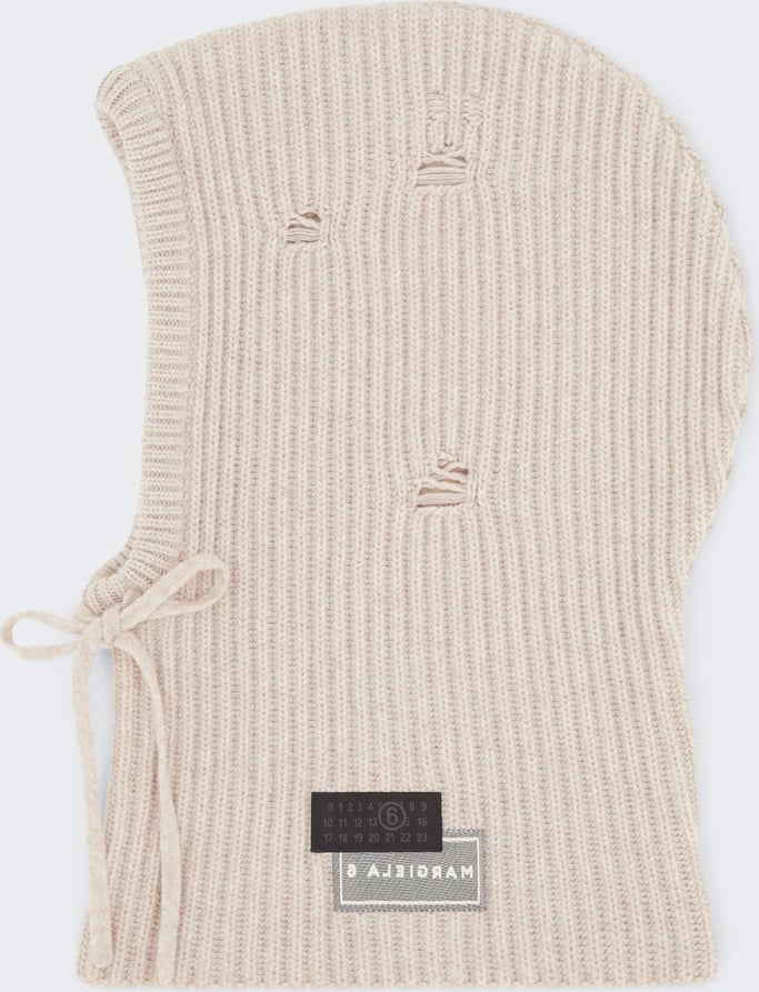 Maison Margiela WOOL HOOD Beige melange