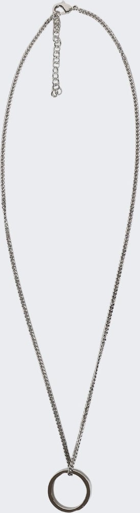 Maison Margiela MINIMAL LOGO 6MM PENDANT RING SHINY PALLADIUM