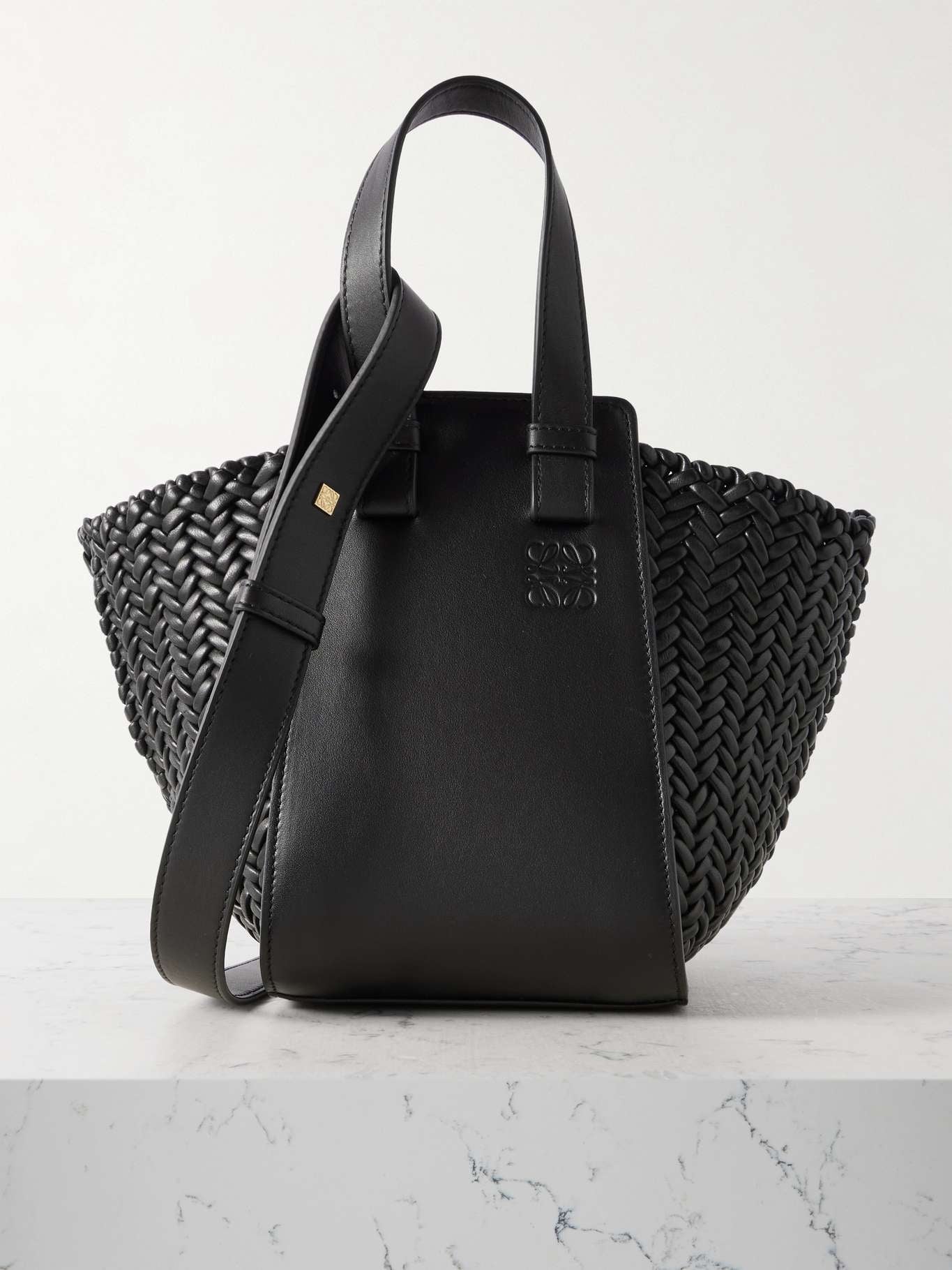 Loewe Hammock woven leather tote bag